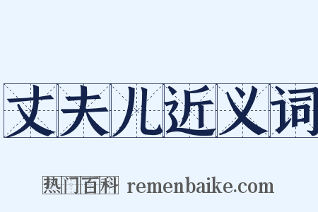 丈夫儿近义词是什么意思的图片